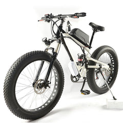 19 inch Snow Electric Bike 7 Speed, 26*4.0 Fat Tire Snow Bike, 48V 15AH 500W powerful Electric Bike,Aluminum Alloy Frame Ebike