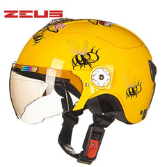 ZEUS S size Children's Helmets Four Seasons Half Face Motorcycle Electric Bicycles Helmet Harley style