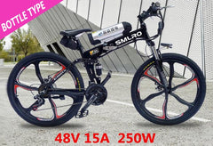 SMLRO 24/26" 21 Speed 250/350/500W Strong Power Ebike, Electric Bike, Folding Electric Bicycle, Lithium Battery MTB