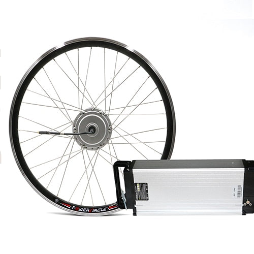 48V 500W Electric Bike Kit with Battery SAMSUNG Front Bicycle Electric Wheel Motor Powerful Ebike E-bike Electric Bike Kit