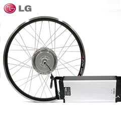 48V 500W Electric Bike Kit with Battery SAMSUNG Front Bicycle Electric Wheel Motor Powerful Ebike E-bike Electric Bike Kit