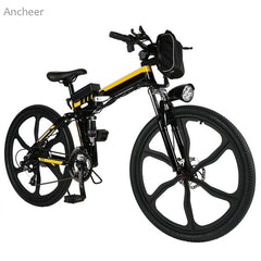 26inch 21 Speed Mountain Bike Foldable Electric Power Mountain Bicycle Lithium-Ion Battery Aluminum Alloy Bicycle Frame Sports