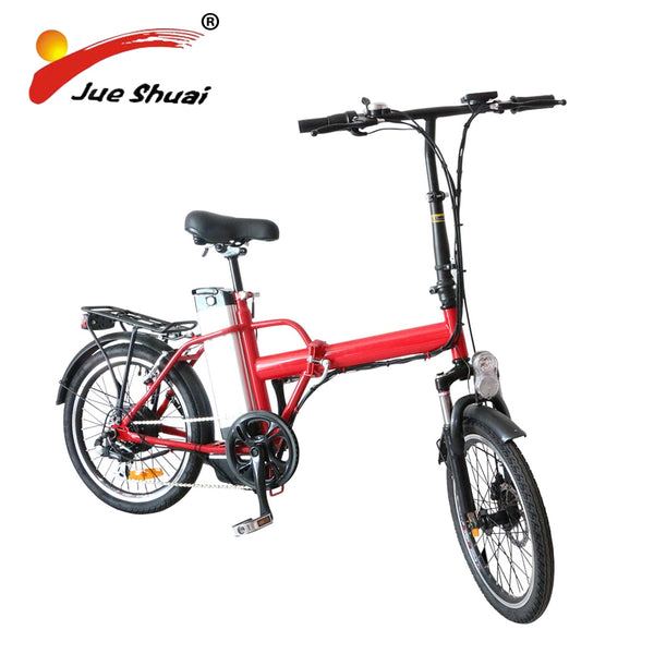 Free shipping 20" 36V 10ah lithium battery Alloy folding electric bicycle 250W brushless motor portable adult MTB electric bike