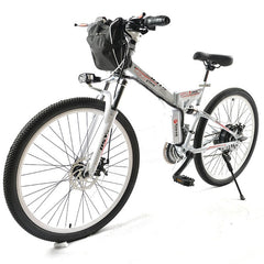 Electric Bicycle Powerful Electric Bike front bag 48V 12AH 500W mountain eBike 24 Speed  Electric Bike Russia free shipping