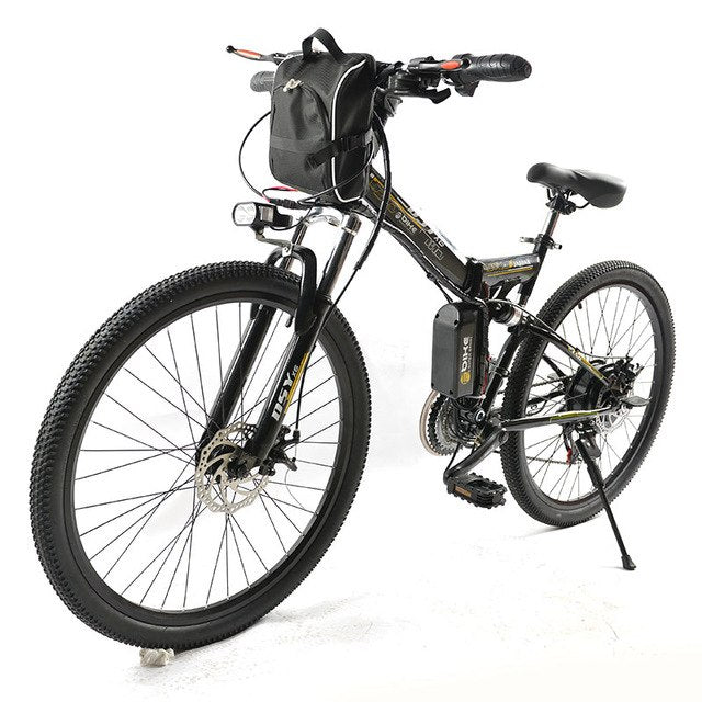 Electric Bicycle Powerful Electric Bike front bag 48V 12AH 500W mountain eBike 24 Speed  Electric Bike Russia free shipping