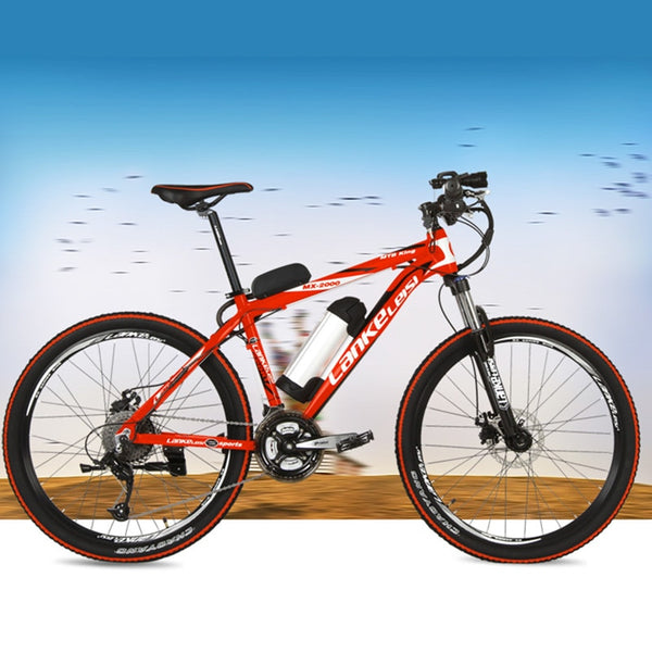 MX2000 27 Speeds, 26", 36V/48V, 240W, Aluminum Alloy Frame, Lithium Battery Electric Bicycle, Mountain Bike, E Bike Disc Brake.