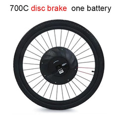 iMortor All in One Electric Bicycle Motor Wheel 26" 700C Ebike Parts USB DIY 36v 250W Electric Bike Conversion Kit with Battery