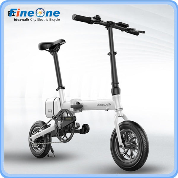 2017 12 Inch Idealwalk F1 Electric Bicycle Green Energy E-Bike Scooter Folding Powerful Electric Bike With Pedal and Battery