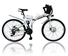 24 inch folding electric mountain bike 250w motor 36V10AH lithium battery before and after the shock mountain bike