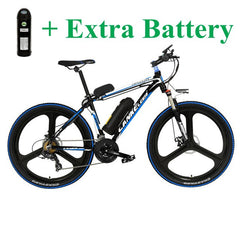 26 Inch 5 Grade Assist 48V 10Ah Strong Battery Electric Mountain Bike,with 3.5 Inches Big Bicycle Computer, 7 Speed