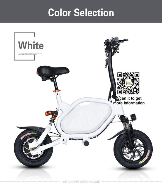 Mini type Electric bicycle adult female mini battery folding power electric bike easy to take bike