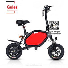 Mini type Electric bicycle adult female mini battery folding power electric bike easy to take bike