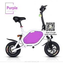 Mini type Electric bicycle adult female mini battery folding power electric bike easy to take bike