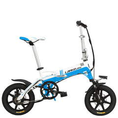 14 Inches Folding Bicycle, Integrated Magnesium Alloy Rim, Hydraulic Disc Brake, Suspension Fork Electric Bike