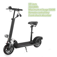 Daibot Electric Kick Scooter Two Wheel Electric Scooters Foldable 10 inch 36v/48v Portable Folding Electric Bike