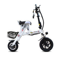 2 people folding electric bike lithium battery electric bicycle parent-child electric bike 12inch Folding portable electric bike