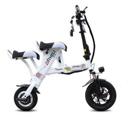 2 people folding electric bike lithium battery electric bicycle parent-child electric bike 12inch Folding portable electric bike