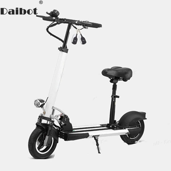 Daibot Electric Kick Scooter Two Wheel Electric Scooters Foldable 10 inch 36v/48v Portable Folding Electric Bike