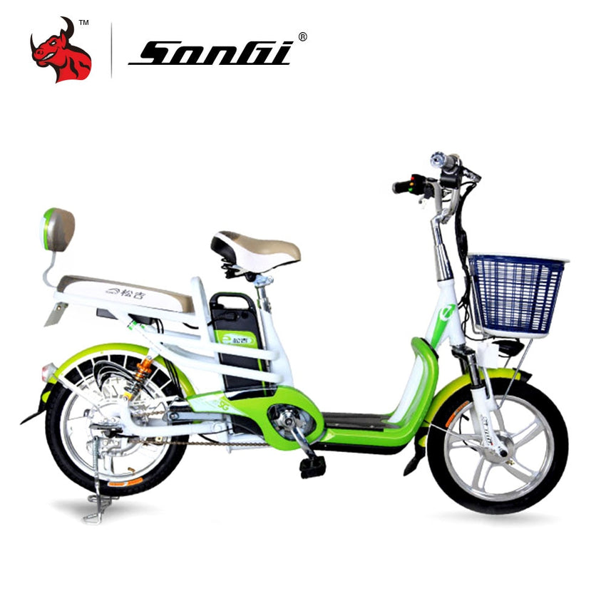 SONGI Lightweight Electric Vehicle 48V/2A Lithium Battery 240W Motor Powerful Electric Cycling Pedal Bike TDR250Z