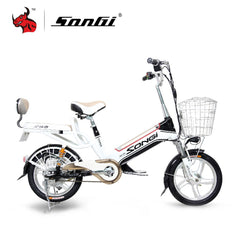 SONGI Lightweight Motorcycles Lithium Battery Electric Vehicle Powerful Electric Bike 48V Lithium Trolley For Men/ Women TDR263Z