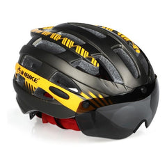 INBIKE Cycling Helmet Ultralight Bike Helmet Men Mountain Road Women MTB Windproof Glasses Bicycle Helmet Magnetic Goggle M L