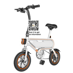 12'' e Bike 350W  Folding Electric bicycle mini ebike Aluminum alloy Frame  bike