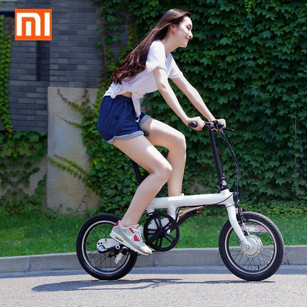 Original Xiaomi QiCYCLE - EF1 Folding Electric Bike Bluetooth Smart Electric Bicycle 16inch Bicycle Support APP 100% WITHOUT TAX