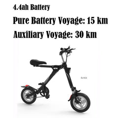 Hanbright Folding Power Asisted Bicycle Auxiliary Electrical Bike 12 inch wheel 30-60 km mileage ebike