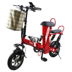 12-inch electric bike mini power folding scooter adult small generation drive electric bicycle lithium battery electric bike