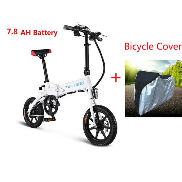 FIIDO D1 Folding Electric Bike 7.8AH / 10.4AH Battery Mini Aluminum Alloy Smart Folding Electric Bicycle Moped Bicycle EU Plug