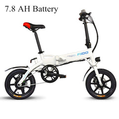 FIIDO D1 Mini Electric Bicycle Aluminum Alloy Smart Folding Electric Bike Moped Bicycle Disc Brake EU Plug 7.8AH /10.4AH BATTERY