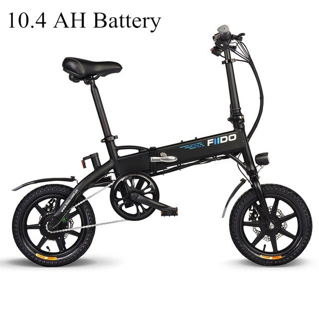 FIIDO D1 Mini Electric Bicycle Aluminum Alloy Smart Folding Electric Bike Moped Bicycle Disc Brake EU Plug 7.8AH /10.4AH BATTERY