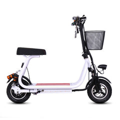 12inch electric bike adult pedal electric bicycle Double Hydraulic shock absorption bicycle mini two round folding Electric bike