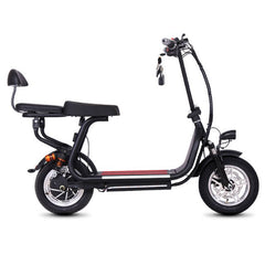 12inch electric bike adult pedal electric bicycle Double Hydraulic shock absorption bicycle mini two round folding Electric bike