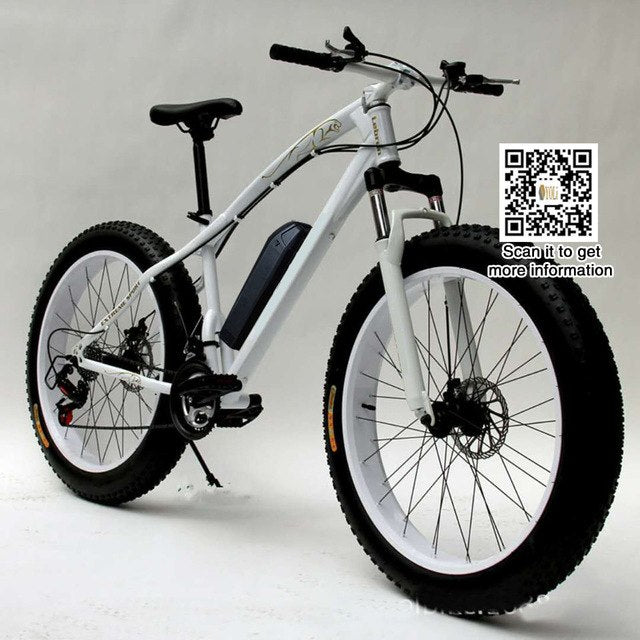 free slow shipping Mountain EBike Road Electric Bicycle 48V 500W 26*4.0 fat tire, snow bike