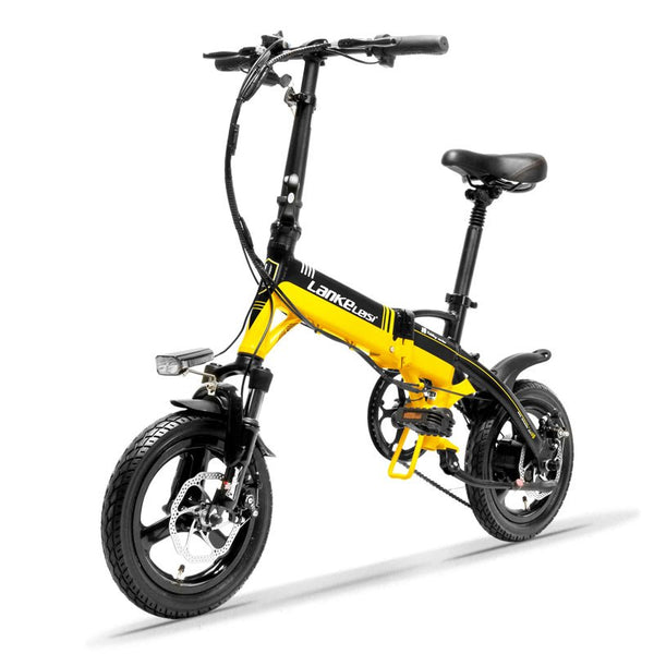 14inch Aluminum alloy electric bike 36V lithium battery Built-in frame Mini folding electric bicycle 350w rear motor bicycle