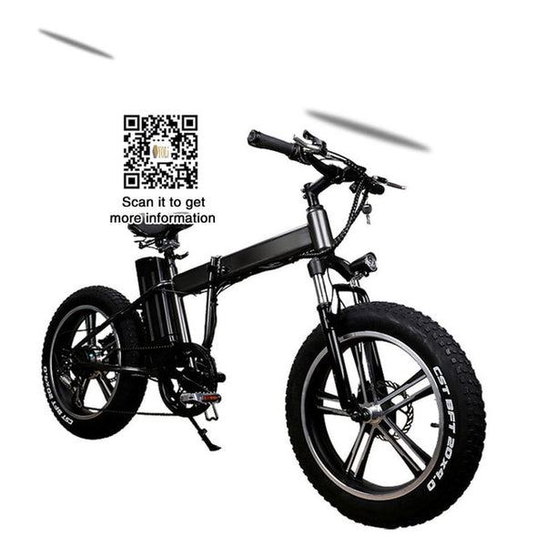 48V 350W 10Ah lithium electric folding electric bicycle adult wide tire snow bike 20 inch folding e bike  battery bicycle for s