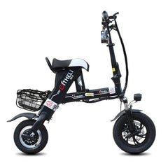 Daibot Electric Bike 500W Two Wheel Electric Scooters 12 Inch 36V Lightweight Folding Mini Electric Bicycle For Adults With Seat