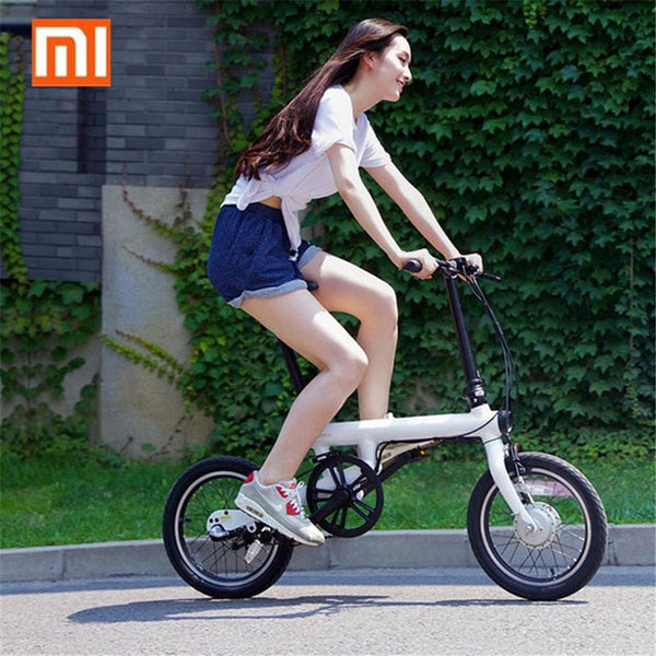 100% Original Xiaomi QiCYCLE-EF1 Smart Foldable Electric Bicycle Bike Bluetooth 4.0 Support Bicycle for APP Free Shipping No Tax