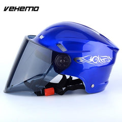 Motorcycle Helmets Electric Bicycle Helmet Open Face Dual Lens Visors Men Women Summer Scooter Motorbike Moto Bike Helmet