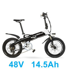 20 Inch Folding Electric Bicycle,  500W 48V 10Ah Hidden Battery, Aluminum Alloy Frame Mountain Bike, Suspension Fork