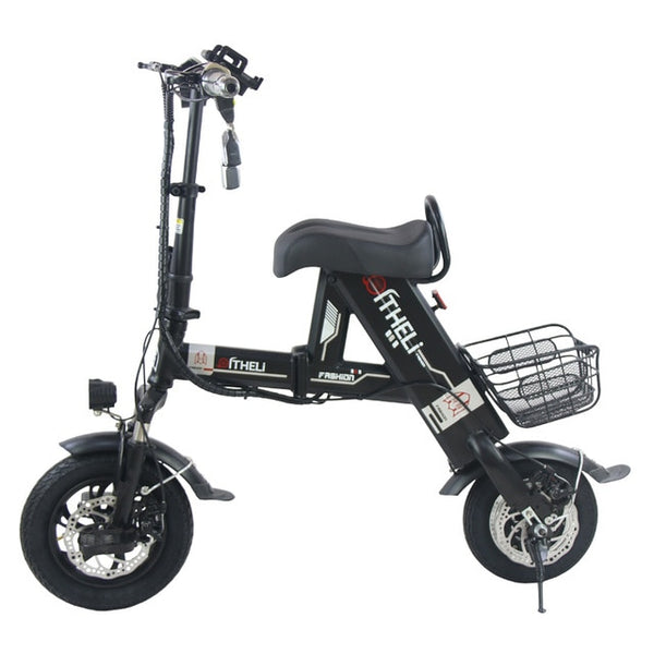 Folding electric bike 12 inch electric bicycle lithium battery electric scooter Mini small bicycle Lightweight folding ebike