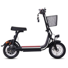 12inch electric bike Electric scooter mini two round folding bike lithium battery bicycle adult pedal 12inch small electric bike