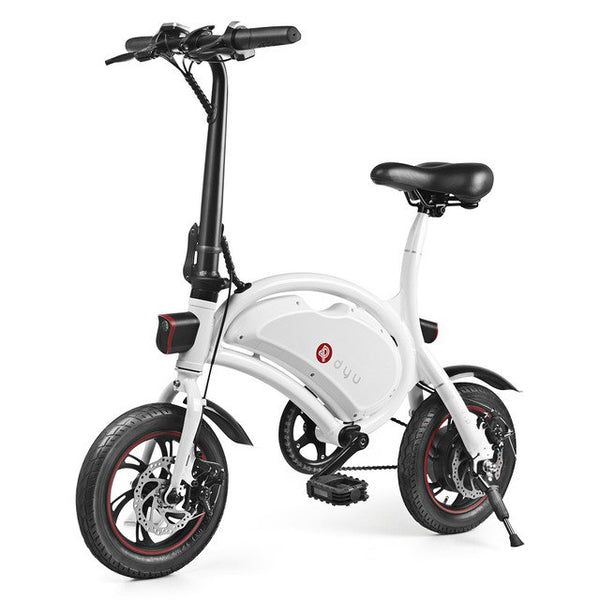 F-Wheel DYU D2 Folding Electric Bike 12inch Wheel 5.2Ah Large Battery EU Plug 250W Double Disc Brake Aluminum Alloy