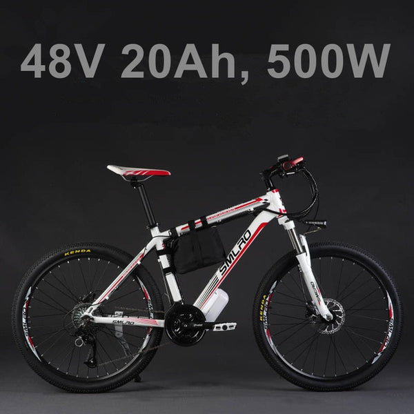 26"  48V Lithium Battery 350W Aluminum Alloy Electric Bicycle, 27 Speed Electric Bike, MTB / Mountain Bike,adopt Oil Disc Brakes
