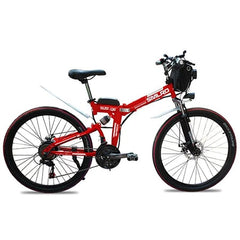 Mountain Bike 21 speeds 36V 350W Lithium Battery 10AH Brushless Motor powerful Electric Bicycle ride 26" Foldable Free delivery