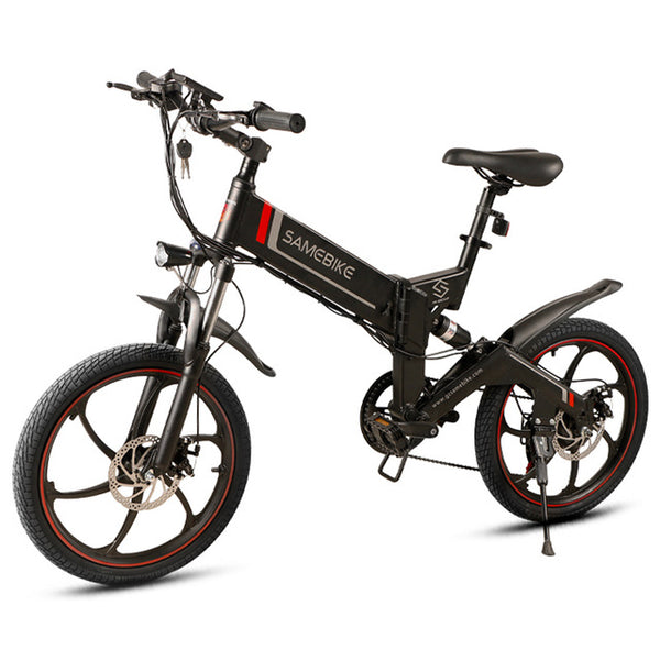 Samebike 20ZANCHE Mini Electric Bike Moped Bicycle 48V Electric Bike 350W Motor 10Ah Battery Smart Folding Electric Bicycle