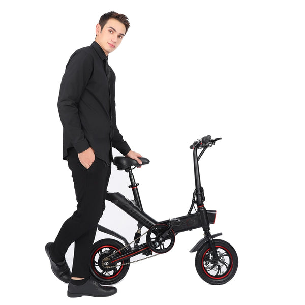 36V 350W 12inch tire  electric bike  mini folding bicycle with battery and padels Mini Electromobile Folding Electromobile