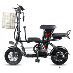 parent-child electric bicycle 12-inch Folding  electric bike Removable battery electric bicycle travel electric vehicle