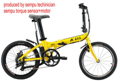 electric bike folding bike intelligent bicycle mini bike 36v250w range 50km sempu torque sensor&motor aluminum alloy frame